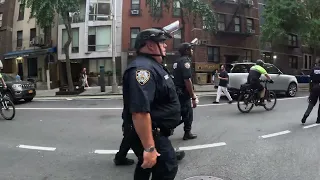 NYC mayor Eric Adams sends an "ARMY" of NYPD cops to a PEACEFUL pro-Palestine march.