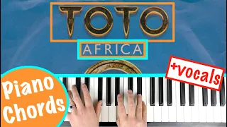 How to play AFRICA - Toto Piano Tutorial Chords Accompaniment