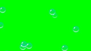 Bubbles green screen effect