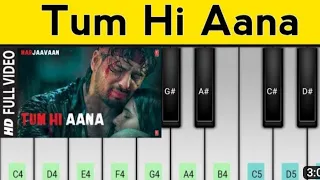 tum hi Aana(marjaavaan)jubin Nautiyal|Easy mobail walkband piano tutorial