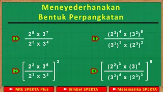 Menyederhanakan Bentuk Perpangkatan