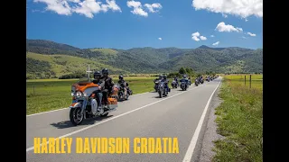 Harley Davidson Ride Licko Polje near Fuzine in Croatia 2021