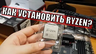 Как установить процессор AMD Ryzen на материнскую плату?