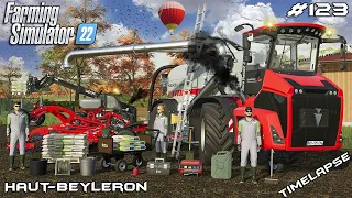 Spreading SLURRY & SEEDING w/HOLMER | Animals on Haut-Beyleron | Farming Simulator 22 | Episode 123