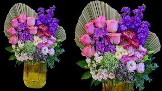 How To Make Flower Bouquet With Real Flower, How To Make Flower Bouquet With vase, , Flowers bouquet