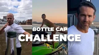 Celebrities doing the viral Bottle Cap Challenge - John Mayer, Kendall Jenner, Ryan Reynolds & More