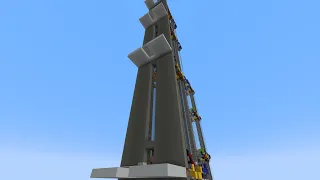 A Multi-floor Realistic Elevator In Minecraft 1.19