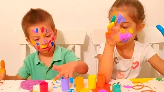 Paint Color song - Kids Videos by KLS with Jessie and Eric