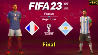 FIFA 23 - FRANCE vs. ARGENTINA - FIFA World Cup Final - Mbappé vs. Messi - PS5™ [4K]