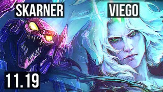 SKARNER vs VIEGO (JUNGLE) | Rank 2 Skarner, 7/1/8, 2.3M mastery, 300+ games | BR Challenger | v11.19