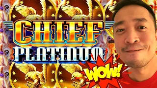 GOING FOR MY FIFTH JACKPOT!? 🤑 BUFFALO CHIEF PLATINUM Slot Machine (ARISTOCRAT GAMING)