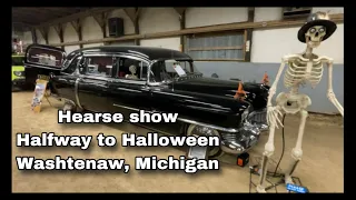 Halfway To Halloween Hearse Show Washtenaw Michigan #halfwaytohalloween #hearse