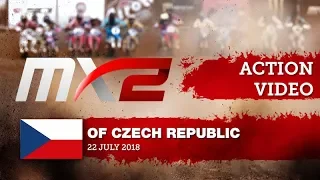 Thomas Kjer Olsen passes Pauls Jonass - MXGP of Czech Republic 2018