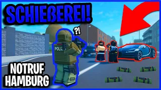 Spannende SCHIEßEREI mit der G36 als SEK-BEAMTER in Notruf Hamburg?! | Roblox Notruf Hamburg Deutsch