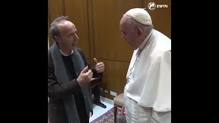 📹VIDEO | Pope Francis greeted Italian actor and comedian Roberto Benigni at the Vatican