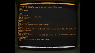 [ASMR] - Text adventure game on Cathode Terminal | Dunnet