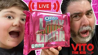 Lady Gaga Oreo Cookies LIVE with Vito and Chris