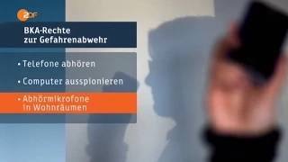 ZDF heute - Verfassungsgericht prüft BKA Gesetz - 7.7.2015