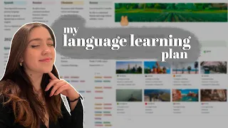 how to make the best language learning plan | notion templates | AD