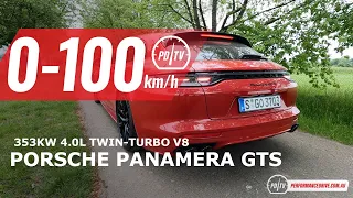 2023 Porsche Panamera GTS Sport Turismo 0-100km/h & engine sound
