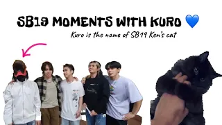 SB19 Moments with Kuro! (Ken’s cat!)