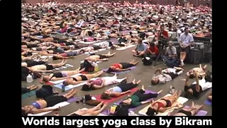 Bikram teaching the largest yoga class | world record 2003