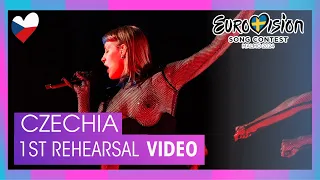 🎥 SNIPPET 🇨🇿 1st Rehearsal - Aiko - Pedestal @ Czechia Eurovision 2024