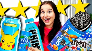 Ich teste VIRALE BLAUE TikTok Süßigkeiten & Snacks ! 🍭😳 ( Logan Paul Getränk testen) - Celina