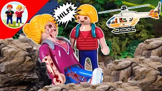 Playmobil Familie Sommer | Unfall in den Bergen | Zelten | Kinder Film Serie | deutsch