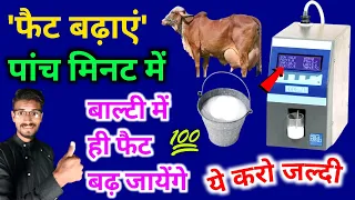 गाय भैंस के दूध में फैट बढा़एं बिलकुल फ्रि में | doodh ka fat kaise badhaye/दूध में फैट कैसे बढ़ाएं?