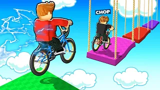 ROBLOX CHOP AND FROSTY COMPLETE THE HELL PARKOUR OBBY