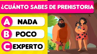 Test de la prehistoria 🧐🦣 ¿Cuánto sabes de la prehistoria? Trivia|Test|Quiz