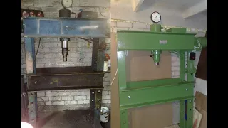 ОКС-1671 40ton hydraulic press restoration repair preso restauracija восстановление пресc Ремонт OKC