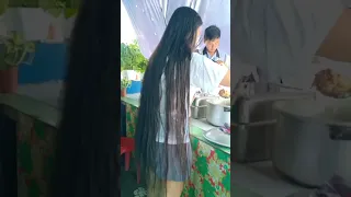 🔴I REALLY AMAZE THIS GIRL SUPER LONG HAIR WOW