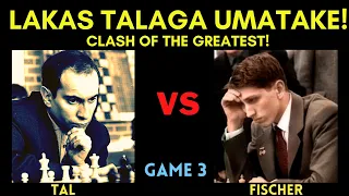 HI BOBBY! AKO NGA PALA SI TAL, ANG MAGSASACRIFICE SAYO! Tal vs Fischer Clash of the Greatest Game 3