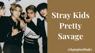 Stray Kids Seungmin, Han, Hyunjin, Lee Know - Pretty Savage (Blackpink) AI cover