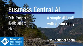 How to make a simple API call with a json reply in Business Central