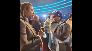 Jay-Z congratulates Kendrick Lamar for winning "Best Rap Album" at Grammys