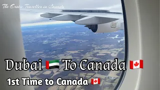 DUBAI TO CANADA | Emirates Airline EK 241  | Moving from Dubai to Canada  | Dubai to Toronto