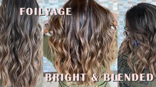 FOILYAGE  TECHNIQUE - BALAYAGE LOOK -  BEACHY LIVED IN HAIR