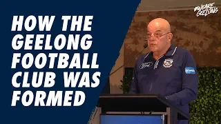 The historic beginnings of the Geelong Football Club | Bob Gartland Speech | Geelong Football Club