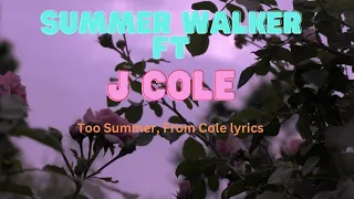 Summer Walker ft J Cole ~ Audio Hug [Lyrics]