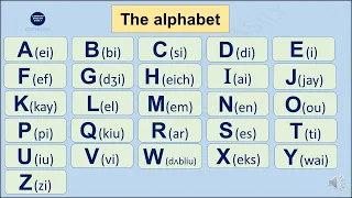 Learning english easily: The Alphabet for Beginners