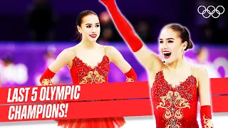 Last 5 women's singles figure skating champions! ⛸