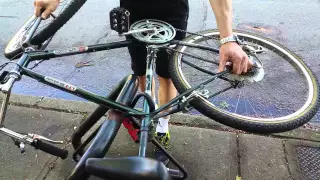 Abus Mini VS Force Attack (spinning the bike)