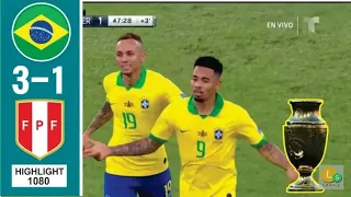 Brazil vs Peru 3-1 All Goals & Highlights 07/07/2019 HD// Gran final// Copa America//