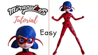 Ladybug miraculous Tuotorial Polymer clay cold porcelain plastilina