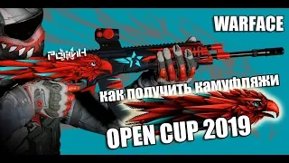 Warface. Как получить камуфляжи OPEN CUP 2019