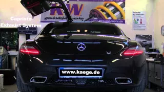 Mercedes SLS AMG Tuned Capristo Exhaust System Nice Sound