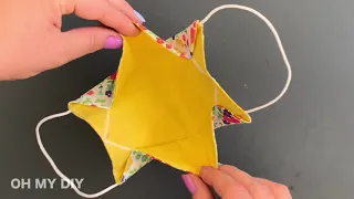 (NEW version) Easy fabric 3D face mask - NO FOG ON GLASSES - Mask in 5 minutes - sewing tutorial